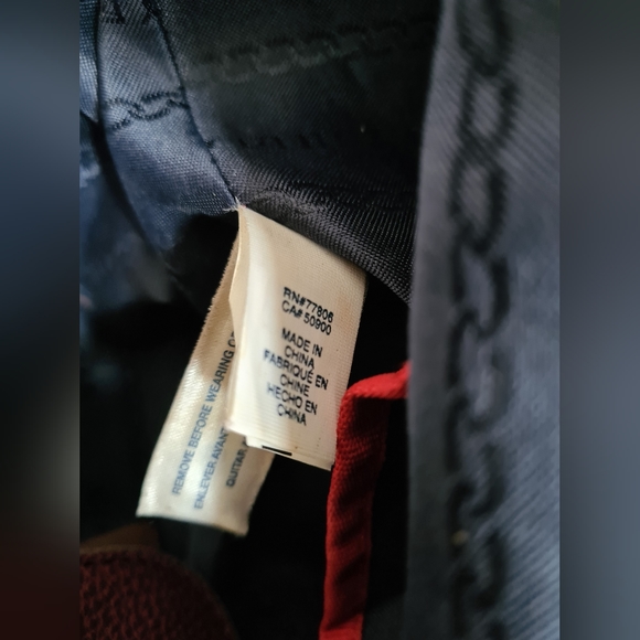 Tommy Hilfiger burgundy faux leather bag shoulder bag - Picture 11 of 16